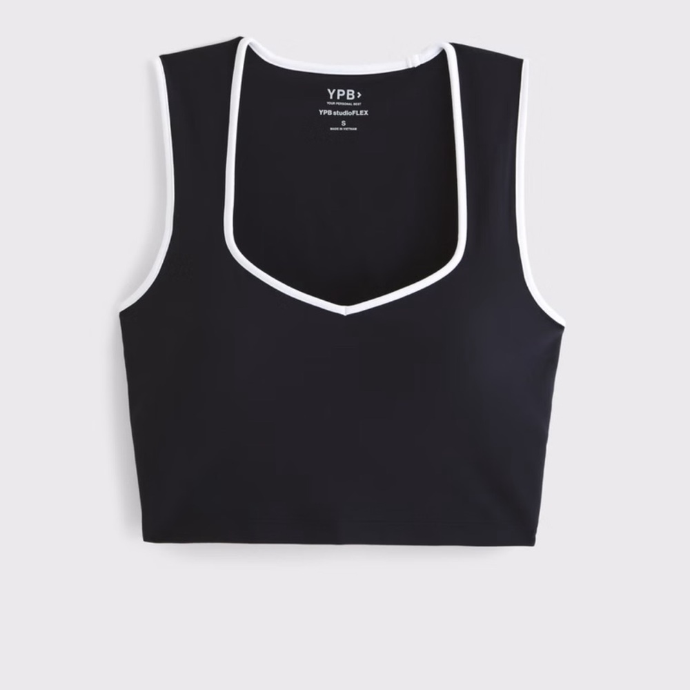 Black and White Women's Sports Bra